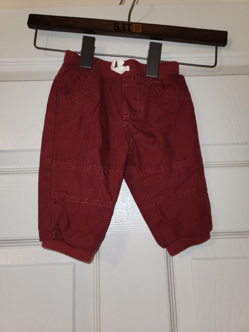 Cat & Jack Baby Boys Warm Jogger Pants Burgundy Size 3-6 Months
